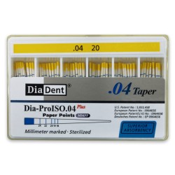 DiaDent Papírové Čepy MMPP 04Taper ISO20 100ks