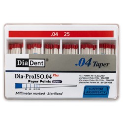 DiaDent Papírové Čepy MMPP 04Taper ISO25 100ks