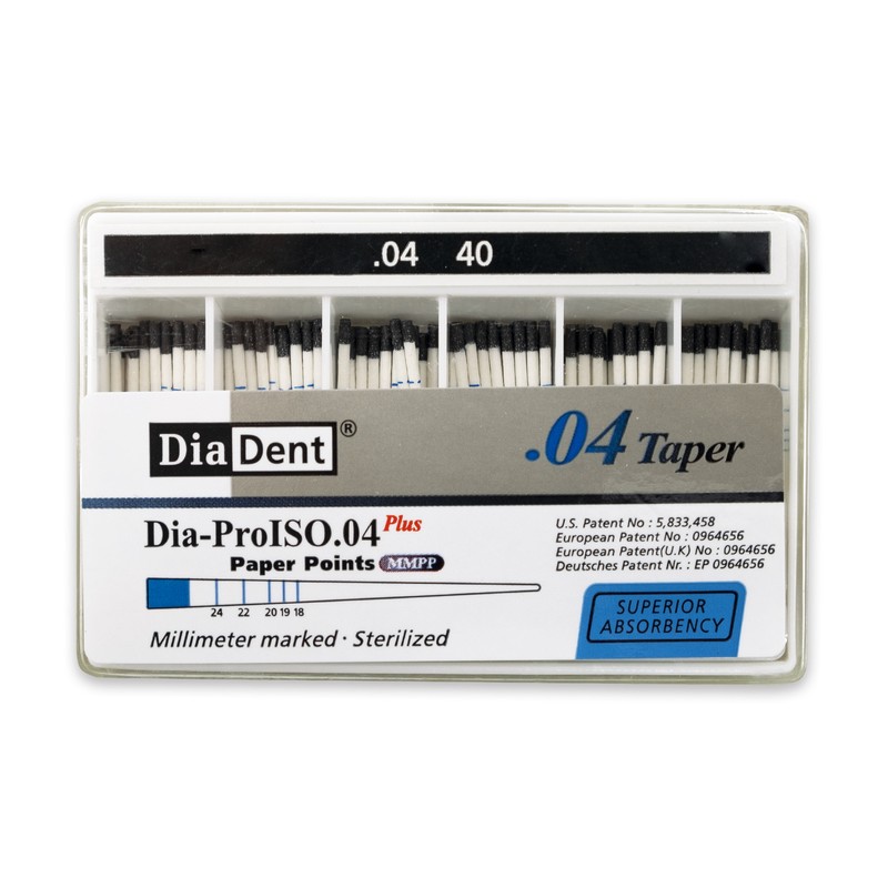 DiaDent Papírové Čepy MMPP 04Taper ISO40 100ks
