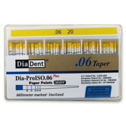 DiaDent Papírové Čepy MMPP 06Taper ISO20 100ks