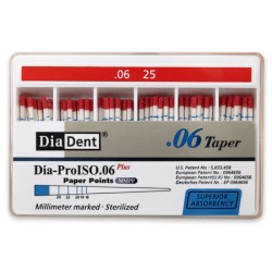 DiaDent Papírové Čepy MMPP 06Taper ISO25 100ks