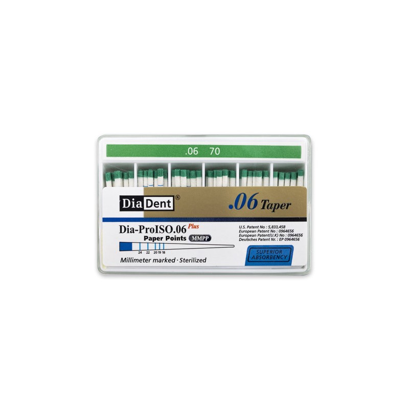 DiaDent Papírové Čepy MMPP 06Taper ISO70 100ks