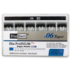 DiaDent Papírové Čepy MMPP 06Taper ISO80 100ks