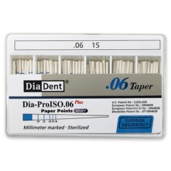 DiaDent Papírové Čepy MMPP 06Taper ISO15 100ks