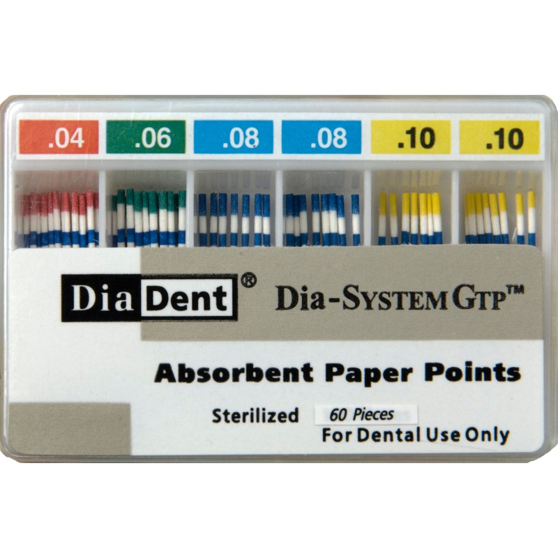 DiaDent Papírové Čepy Dia-System GTP 08Taper ISO20 100ks