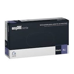 easyCARE Nitrile Rukavice Černá XL 100ks
