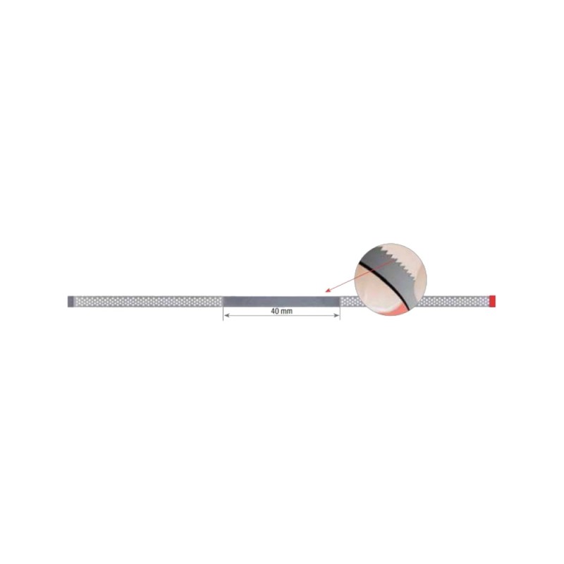 edenta Diamantové Pásky Perforované Červená (30µm/2,5mm) 10ks