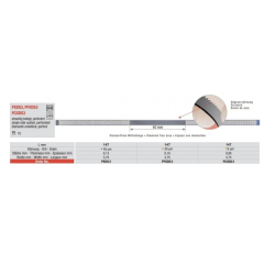 edenta Diamantové Pásky Perforované Červená (30µm/2,5mm) 10ks