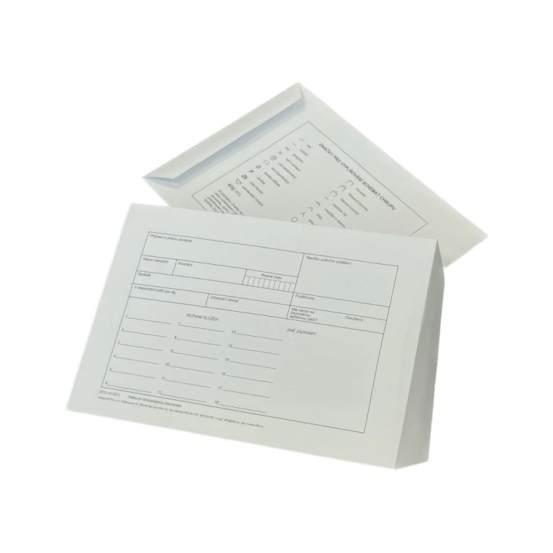 DITIS Obálka na Stomatologickou Dokumentaci 100ks