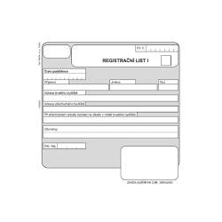 DITIS REGISTRAČNÍ List Blok 1ks