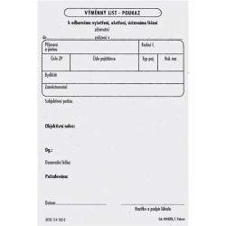 DITIS Výměnný List - Poukaz/block 100ks