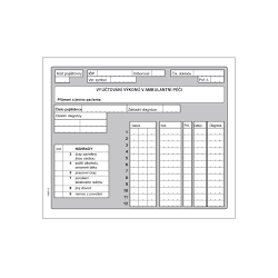 DITIS Blok Vyúčtování Výkonu v Amb. Atom. Péči 1ks