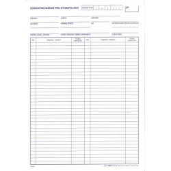 DITIS Zdravotniclý Stomatologický Záznam Dospělý 100ks