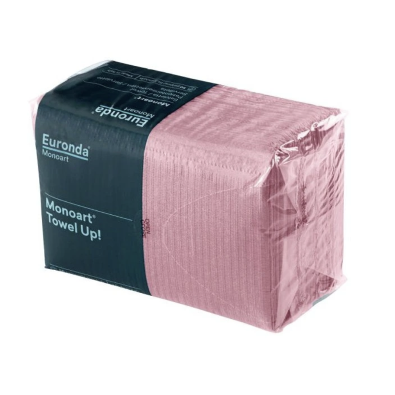 EURONDA Monoart® Roušky Towel-UP 33x45cm Růžová 500ks