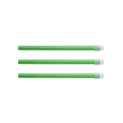 EURONDA Monoart® Savky s Odnímatelnou Stříbrnou Čepičkou 12,5cm Zelená100ks