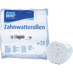 OMNIDENT Dentální Bavlněné Válečky Ø 10mm Č.2 300g
