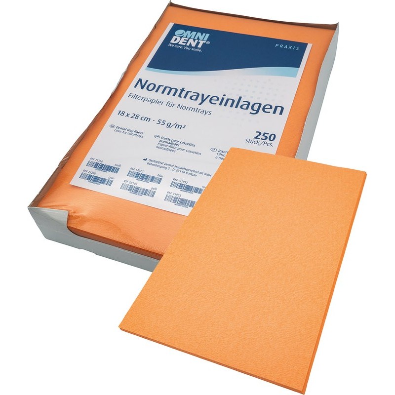 OMNIDENT Filtrační Papír Oranžové 18x28cm 250ks