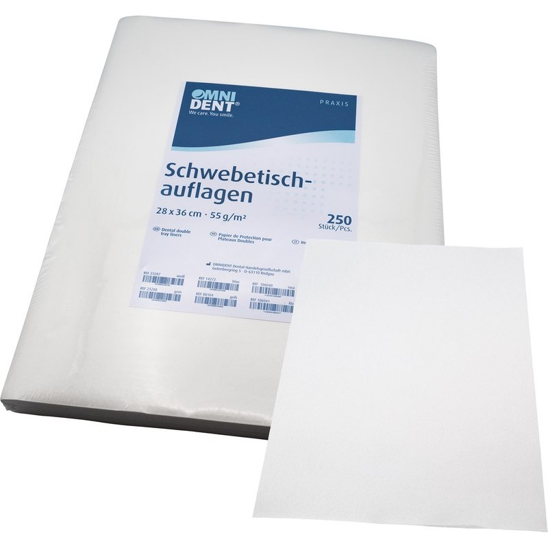 OMNIDENT Filtrační Papír Bílý  28x36cm 250 ks