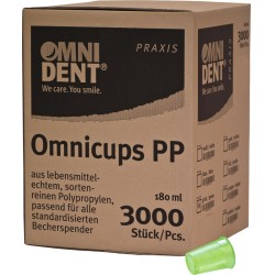 OMNIDENT Omnicups PP Kelímky 180ml Zelená 3000ks