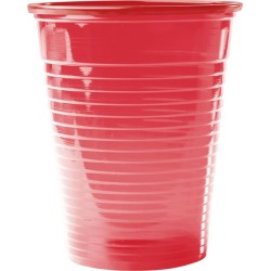 OMNIDENT Omnicups PP Kelímky 180ml Červená 100ks