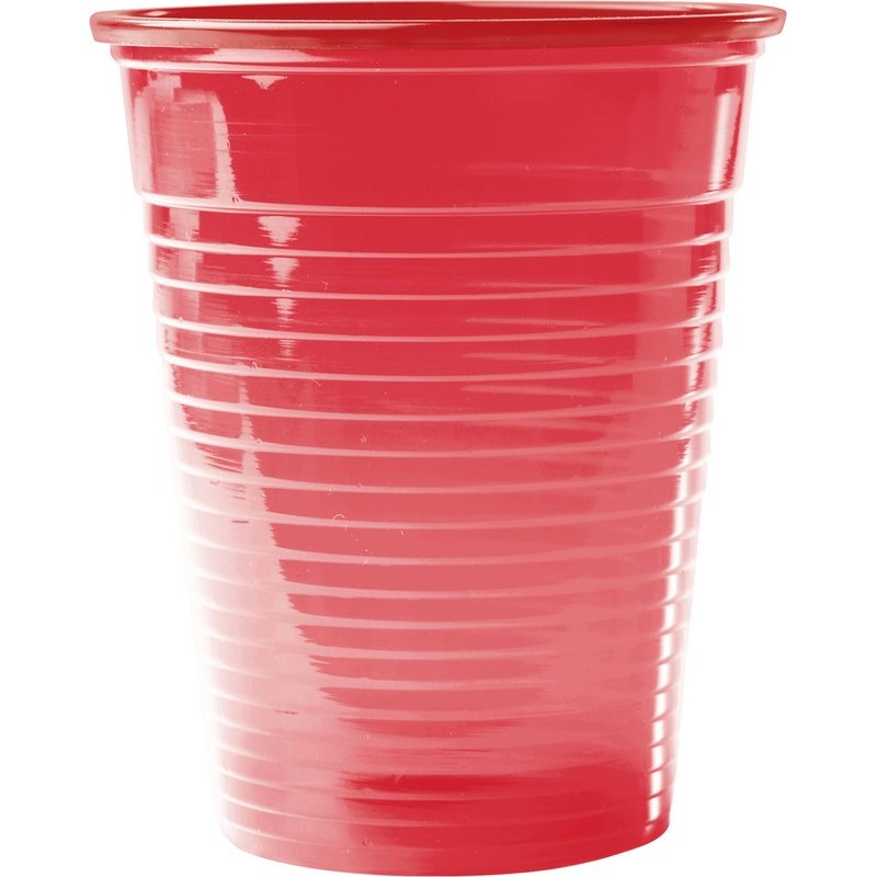 OMNIDENT Omnicups PP Kelímky 180ml Červená 100ks