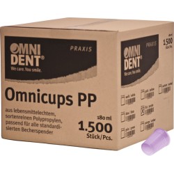 OMNIDENT Omnicups PP Kelímky 180ml Lila 1500ks
