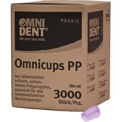 OMNIDENT Omnicups PP Kelímky 180ml Lila 3000ks