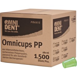 OMNIDENT Omnicups PP Kelímky Zelené 1500ks