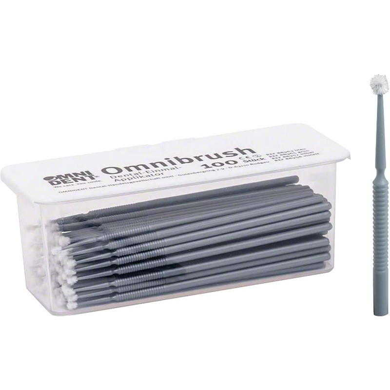 OMNIDENT Omnibrush Stříbrná 100ks