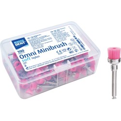 OMNIDENT Omni Minibrush Nylon Soft Růžová 100ks