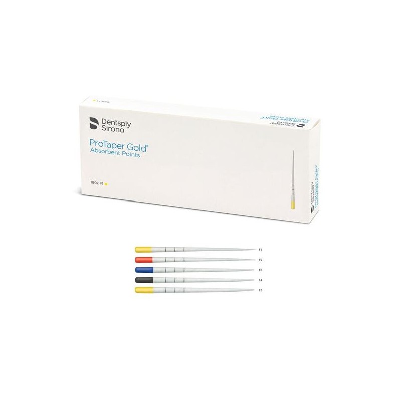 Dentsply Sirona ProTaper Gold Papírové čepy F5 180ks