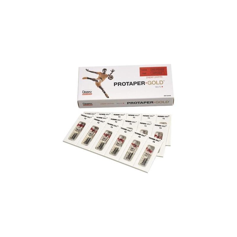 Dentsply Sirona ProTaper Gold Papírové čepy F2 180ks