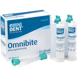 OMNIDENT Omnibite Shore-A 50 (12x Míchací Kanyla + 2x 50ml) 1bal