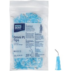 OMNIDENT OMNI PL Aplikační Kanyly L10 mm Ø 0,9 mm 45° G20 100ks