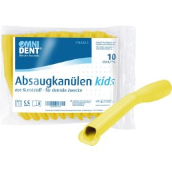 OMNIDENT Kids Odsávací Kanyly Žluté 10ks