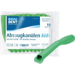 OMNIDENT Kids Odsávací Kanyly Zelené 10ks