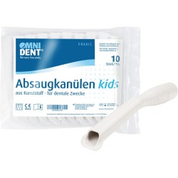 OMNIDENT Kids Odsávací Kanyly Bílé 10ks