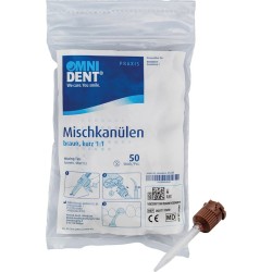 OMNIDENT Omnitemp C Míchací Kanyly Hnědá 50ks