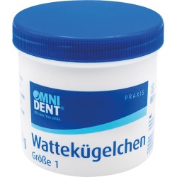 OMNIDENT Vatové Kuličky S1 Ø6,3mm 10g 1bal