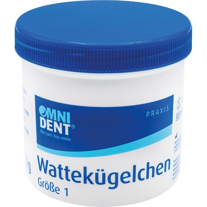 OMNIDENT Vatové Kuličky S1 Ø6,3mm 10g 1bal