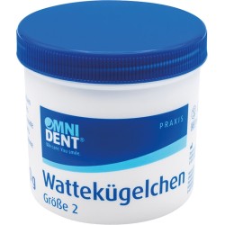 OMNIDENT Vatové Kuličky S2 Ø7,6 mm 10g 1bal