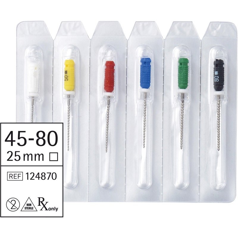 smartdent Smart K-Feilen 25mm ISO 45-80 6ks