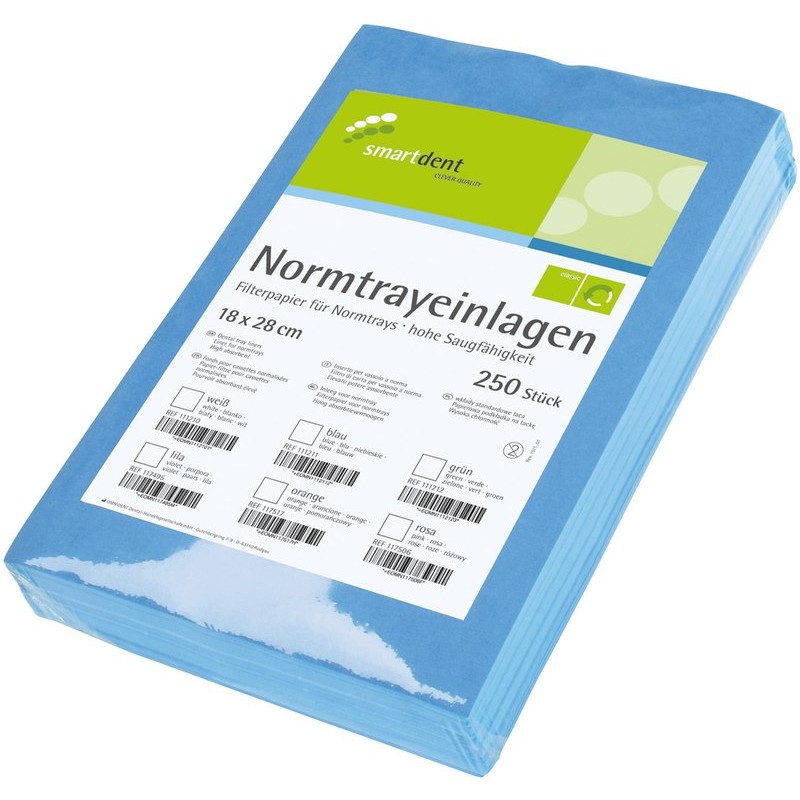 smartdent Filtrační Papír 18x28cm Modrá 250ks
