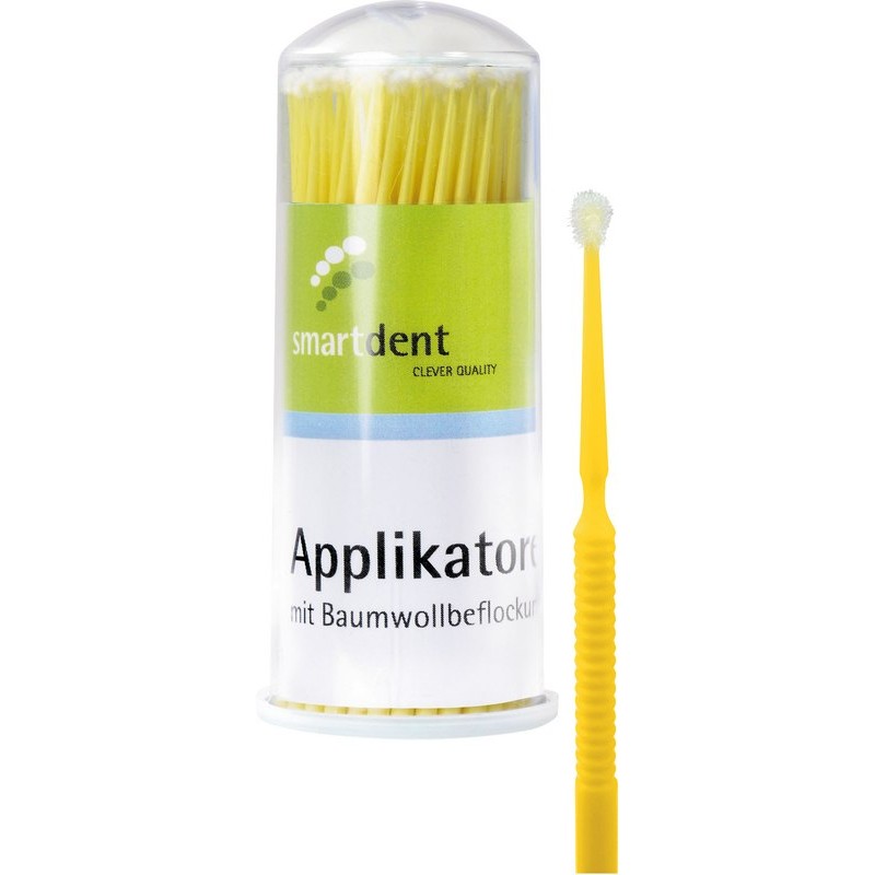 smartdent Mikroaplikátory Regular Žlutá 100ks