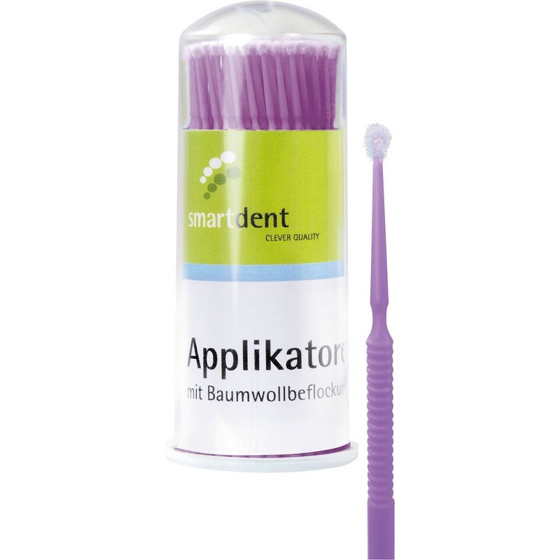 smartdent Mikroaplikátory Ultrafine Světle Fialová 100ks