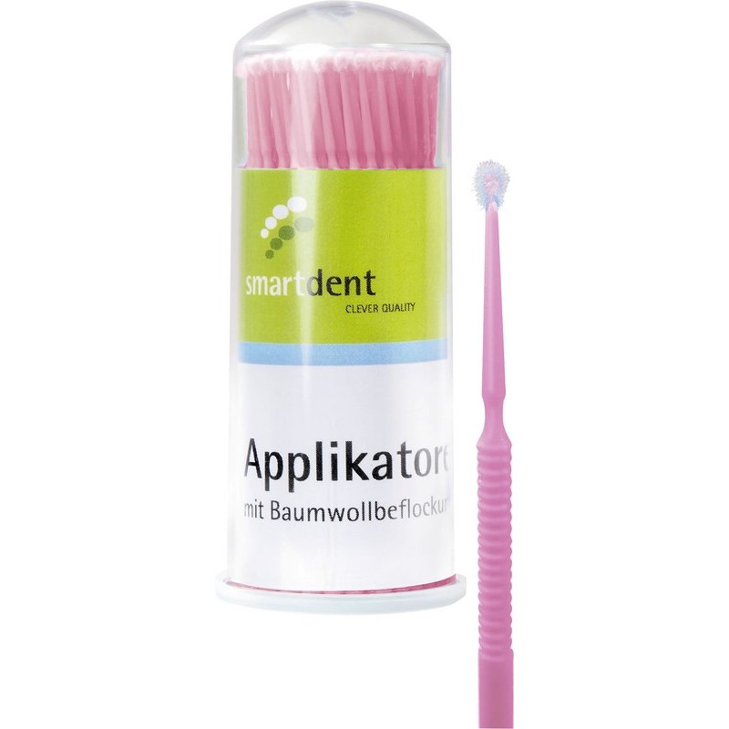 smartdent Mikroaplikátory Fine Růžová 100ks