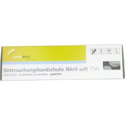 smartdent smart Nitrilové Rukavice Soft Bez Pudru Černá XS 100ks