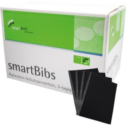 smartdent smartBibs Černá 500ks
