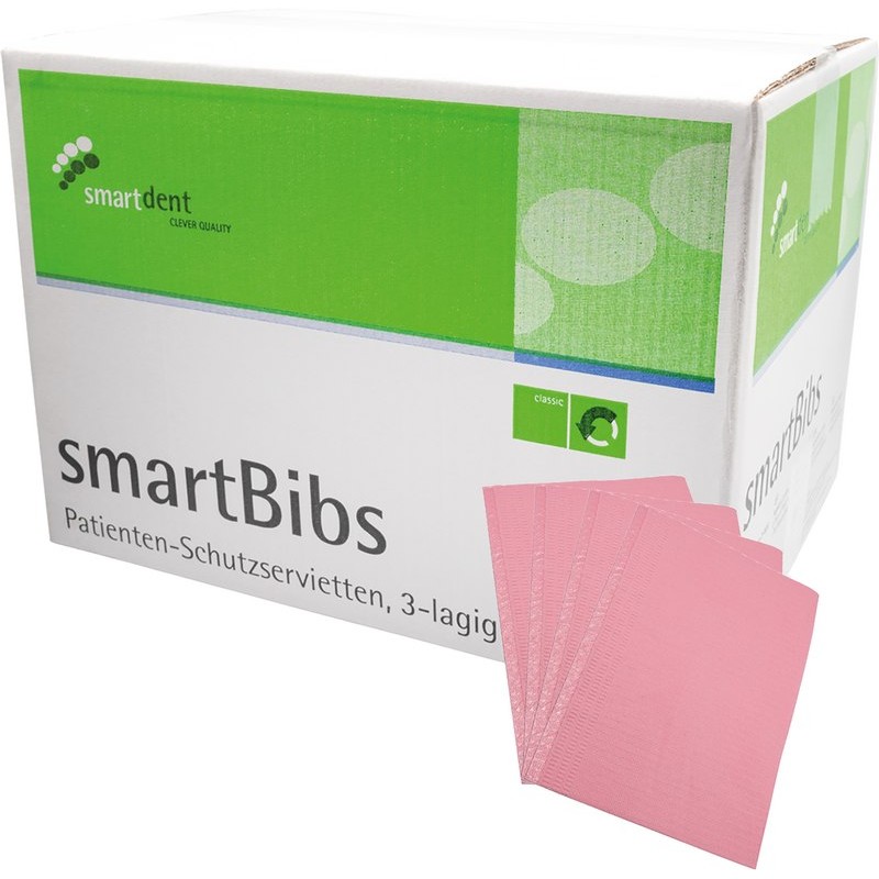 smartdent smartBibs Růžová 500ks