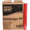 OMNIDENT Omnicups PP Kelímky 180ml Červená 100ks